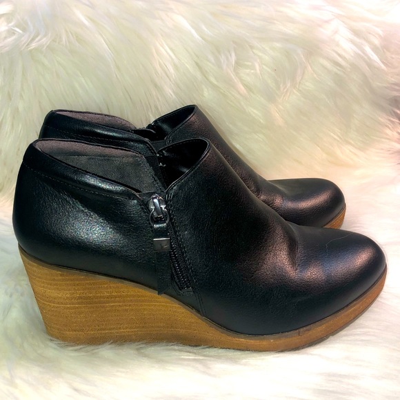 Dr. Scholls be energized Black Zipper Ankle Boots